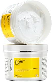 VLCC Specifix PROFESSIONAL Skin Brightening De-Tan Face Pack - 400g | With Glycolic Acid, Niacinamide, and Kojic Dipalmitate | Easy Tan Removal, Anti Pigmentation | For Dark Spots, and Dull Skin.