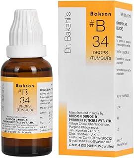 Dr. Bakshi's BAKSON'S HOMOEOPATHY # B 34 Tumour Drops (30 ml)