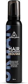 UrbanGabru Hair Volumizing Mousse for Men, Alcohol-Free, Lightweight Formula for Medium Hair, Adds Long-Lasting Volume & Natural Finish, Medium Hold | 200 ml