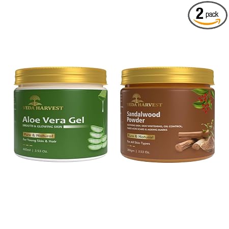 Veda Harvest Aloe vera gel and Sandalwood powder | 2GMS