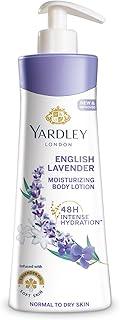 Yardley London English Lavender Moisturizing Body Lotion With Germ Shield| Infused With Lavender Oil| Daily Use Hand & Body Lotion With Natural Floral Extracts For Women| 400ml
