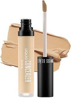Swiss Beauty Liquid Light Weight Concealer With Full Coverage |Easily Blendable Concealer For Face Makeup With Matte Finish | Shade- Sand-Sable, 6g