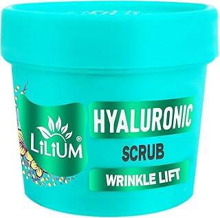Lilium Hyaluronic Scrub 100g, For Wrinkle Lift, New Formulation, Ultra Glow Feel Fresh & Smoothness, No Harmful Chemical & Paraben Free