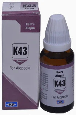 Kent's K43 Alopecia Oral Drops bottle of 30 ml oral drops