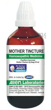 Allen Laboratories Passiflora Incarnata Mother Tincture Q bottle of 30 ml mother tincture