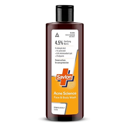 Savlon Acne Science Exfoliating Face & Body Acne Wash 250ml