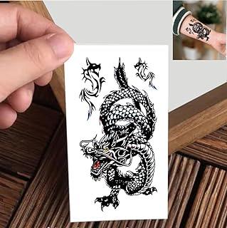 VANVATI Black And White Roaring Dragon Temporary Tattoo Sticker For Male And Female Tattoo Sticker