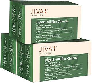 Jiva Ayurveda Digest All Churna- 30 Pieces (Pack of 3) | Goodness Of Anardana, Maricha, Elaichi, Dhania | Helpful In Indigestion, Bloating & Acidity