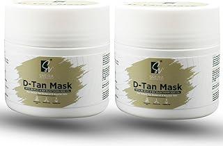 Sneira D-TAN Mask 100 gm(pack of 2) for Instant Tan Removal & Sun Protection With Milk, Honey & Kojik suitable for All Skin Types