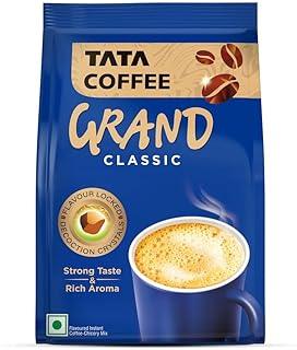 Tata Classic Instant Coffee, 100g Pouch, Chicory Mix With Strong Taste & Rich Aroma, With Flavour Locked Decoction Crystals