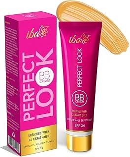 Iba Perfect Look BB Cream With 24 Karat Gold 30g Medium Shade l Even Coverage l Fades Dark Spots & Blemishes l Halal Certified & Vegan Makeup