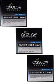 OxyGlow Herbals Night Cream|Reducing Early Signs of Agening|Improves Skin Firmness|Smoothes Fine Line & Wrinkles|Restores Hyper Pigmentation|50Grams(Pack of 3)