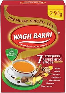 Wagh Bakri Premium Spiced Tea | With 7 Refreshing Spices |250 Gram, Black Tea