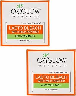 OxyGlow Herbals Bleach Cream Lacto Enriched with Milk Powder| Removes Tan & Hydrates the Skin| Whitens, Lightens & Brightens the Skin 50Gram(Pack of 2)