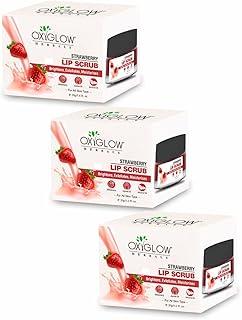 OxyGlow Herbals Lip Scrub 20g|Brightens|Exfoliates|Moisturises|Almond Oil|All Skin Type (Pack of 3, 20g)