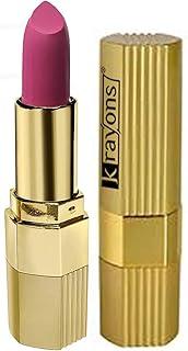 Krayons Desire Matte Lipstick, Highly Pigmented, Longlasting, 3.5g (Pink Mulberry)