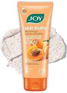 Joy Apricot & Walnut Face & Body Scrub for Blackheads Removal (200gm) | Exfoliating Scrub For All Skin Types | Removes Tan & Dead Skin | 100% Vegan & Gentle on Skin