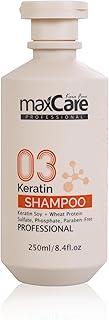 maxCare Professional Keratin Shampoo For weak Dull Dry Hair |Infused with Keratin Soy & Wheat Protein| Sulfate Free 250 ml