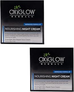 OxyGlow Herbals Night Cream|Reducing Early Signs of Agening|Improves Skin Firmness|Smoothes Fine Line & Wrinkles|Restores Hyper Pigmentation|50Grams(Pack of 2)