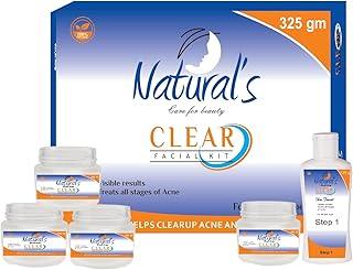 Natural's Care For Beauty Clear Facial Kit for Women for Glowing Skin, Helps Clearup Pimples 325gm