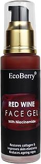 EcoBerry Red Wine Anti-Ageing Gel Moisturizer | Organic Certified, Vegan & Chemical-Free | Fights Acne, Boosts Elasticity, Soothes Skin | 100% Pure, Natural & Handmade | 50ml