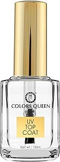 Colors Queen Nail Care – 15ml | Quick Drying, Long Lasting & Chip Resisting Formula (UV Top Coat)