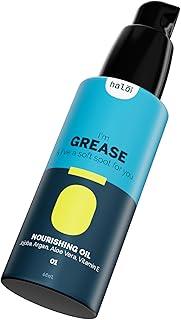 Halo Care Grease - Nourishing Pre Shave Oil for Men - Infused with Coconut, Argan, Jojoba, Aloe Vera & Vitamin E - Softens Skin, No Nicks - Suitable for All Skin Types - Improve Skin Health - 60 ML