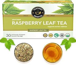 TEACURRY Assam Raspberry Tea Bags - 30 Tea Bags, 1 Month Pack - Helps With Women Health | Raspberry Leaf Tea, 60Gm