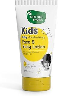 Mother Sparsh Kids Daily Moisturising Face & Body Lotion for Babies-150ml | Baby Body lotion with Natural Oatmeal & Olive Oil | Fast Absorbing-Light Weight Face Cream | Suitable for Kids & Babies