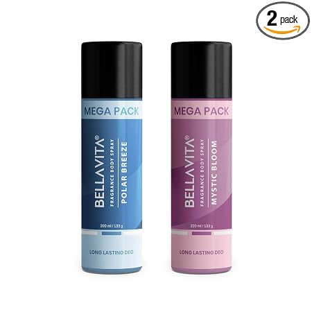 Bella Vita Polar Breeze & Mystic Bloom Body Deo Combo Pack of 2 (200ml Each)