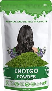 Indigo Powder | Indigofera Tinctoria | Black Hair Color | Indigo Dye For Hair Care | Hair Growth | Hair Fall | Hair Color | Hair Conditioner | Hair Strong | Black Hair - 100 Gram