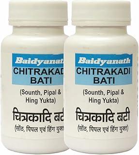 Baidyanath Asli Ayurved Baidyanath Chitrakadi Bati - 200 Tablets (Pack Of 2)- Ayurvedic Herbal Supplement for Digestive Health