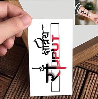 VANVATI Colorful Sword With Rajput Temporary Tattoo Sticker For Male And Female Tattoo Sticker