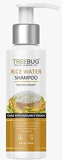 TREEBUG Rice Water Shampoo for Anti Dandruff, Damaged, Dry & Frizzy Hair | Helps Hair Strength & Growth | No Sulphate & Parabens | 200ML