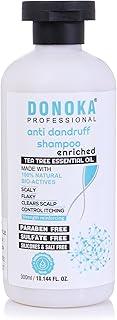 Donoka Professional Anti Dandruff Shampoo, Tea Tree Oil Enriched, Paraben Free, 300ml