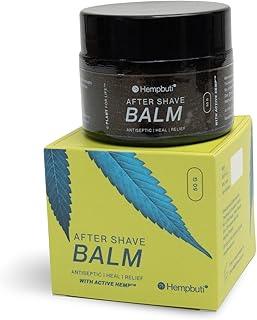 Hempbuti After Shave Balm For Men | Sulfates, Parabens, Silicones, Alcohol, PEG's or Artificial Fragrance Free | Refreshing, Moisturizing & Soothes Skin | Natural Antiseptic | Post Wax Cream| 50g