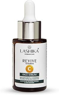 LASHIKA Revive Vitamin-C Face Serum | Enriched with Hyaluronic Acid, Licorice | Helps Reduce Dark Spots Fine Lines & Makes Skin Soft | Lightening, Brightening Skin | For Oily & Dry Skin - 30ML