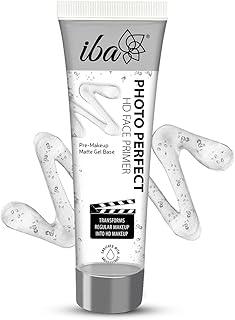 Iba Photo Perfect Hd Face Flawless Finish Primer Transparent 35g | Matte Gel Based Light Weight Formula | Fills Pores & Fine Lines | Provides Radiant & Smooth Finish | Makes Makeup Last Longer | Halal Certified & Vegan Makeup