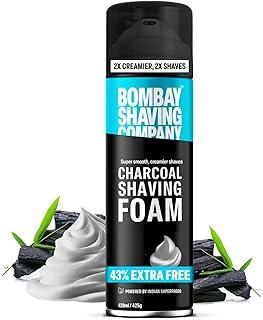 Bombay Shaving Company Charcoal Shaving Foam for Men, 425g (43% Extra) | More than 100 shaves | Activated Charcoal and Moroccan Argan Oil || Prime Exclusive Foam