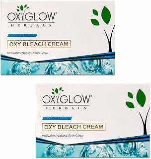 OxyGlow Bleach Cream OXY Enriched with Active Fruit Ingredients| Gently Exfoliates the Skin|Improves Texture & Brightens the Skin| Gives Natural Glow 300Gram(Pack of 2)