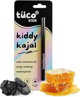 TuCo Kids Matte Kajal With Castor Oil & Almond | Safe Kajal For Babies | Water-Proof, Preservative-Free & 100% Lead-Free | No Added Harmful Chemicals, Black