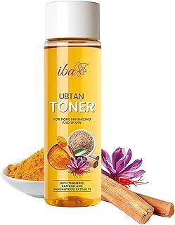 Iba Ubtan Toner, 130ml with Turmeric, Saffron & Sandalwood extracts For Pore Minimizing and Glow