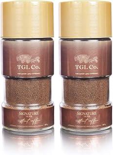 TGL Co. The Good Life Company Signature Instant Coffee - Filter Coffee Taste - Instant Coffee Powder (100 Gm) Pack Of 2, Glass Bottle