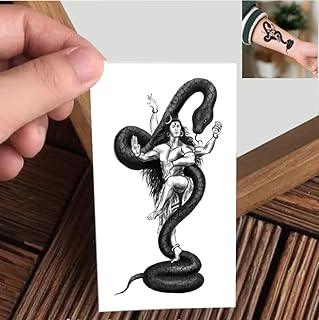 VANVATI Shiv With Snake Temporary Tattoo Sticker For Male And Female Tattoo Sticker
