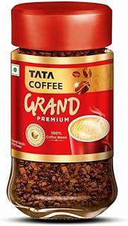 Tata Premium Instant Coffee, 45g Jar, 100% Pure Coffee, With Flavour Locked Decoction Crystals, Rich Aroma & Great Taste