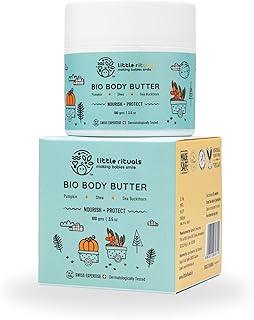 Little Rituals Baby BIO BODY BUTTER - NOURISH+ PROTECT Formulated with best plant botanical -PUMPKIN & SHEA BUTTER, SEABUCKTHORN OIL. Natural, Organic, Dermat tested, SWISS Technology (100 gm)