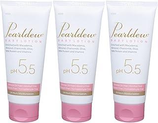 Pearldew Baby Lotion ( 100 ml - Pack Of 3) With Aloe Vera, Calendula, Coco Butter, Grapeseed Oil, Macadamia, Olive Oil, Chamomile, Passion Fruit Oil & Almond Oil | Paraben Free | (100 ml - Pack Of 3)