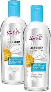 Iba Soothe - N - Clean Micellar Water With Soothing Chamomile Extract Paraben Free White Matte | Halal Certified & Vegan Makeup | 240ml - Pack of 2