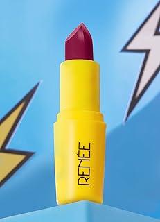 RENEE Everyday Matte Lipstick - Cupcake, Lightweight, Intense Color Payoff with Creamy Matte Finish, Enriched with Vitamin C, Hyaluronic acid & SPF 30, Skincare Infused Makeup, 3 Gm