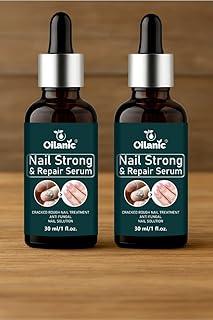 Oilanic Nail Strong and Repair Serum for Smooth and Healthy Looking Nails (Pack of 2, Each 30 ml)|Deep Hydration & Nourishment for Brittle and Damaged Nails Helps Improve Texture & Overall Appearance|